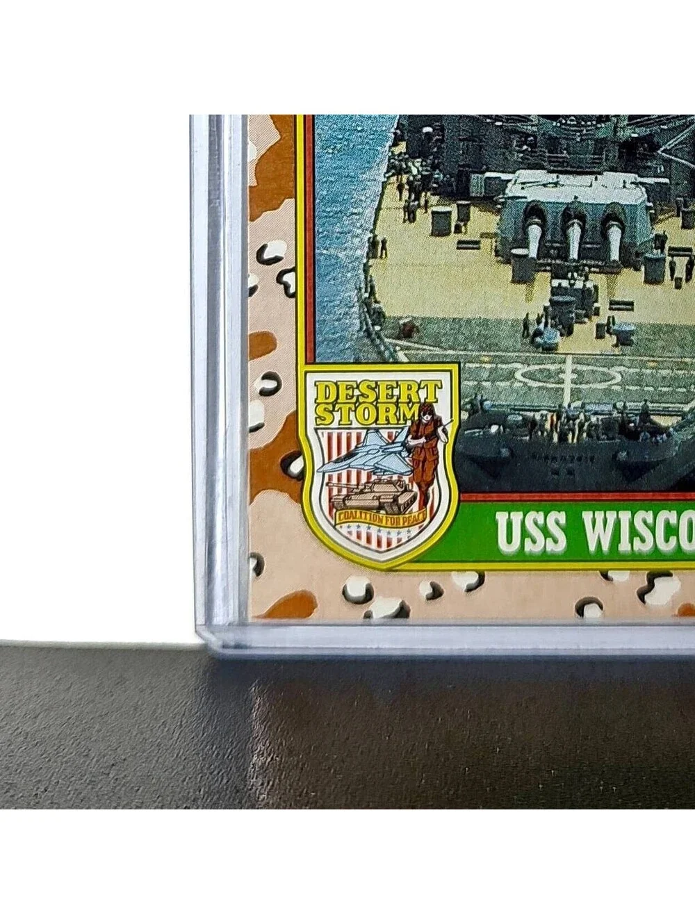 USS Wisconsin 1991 Topps Desert Storm #60 Card